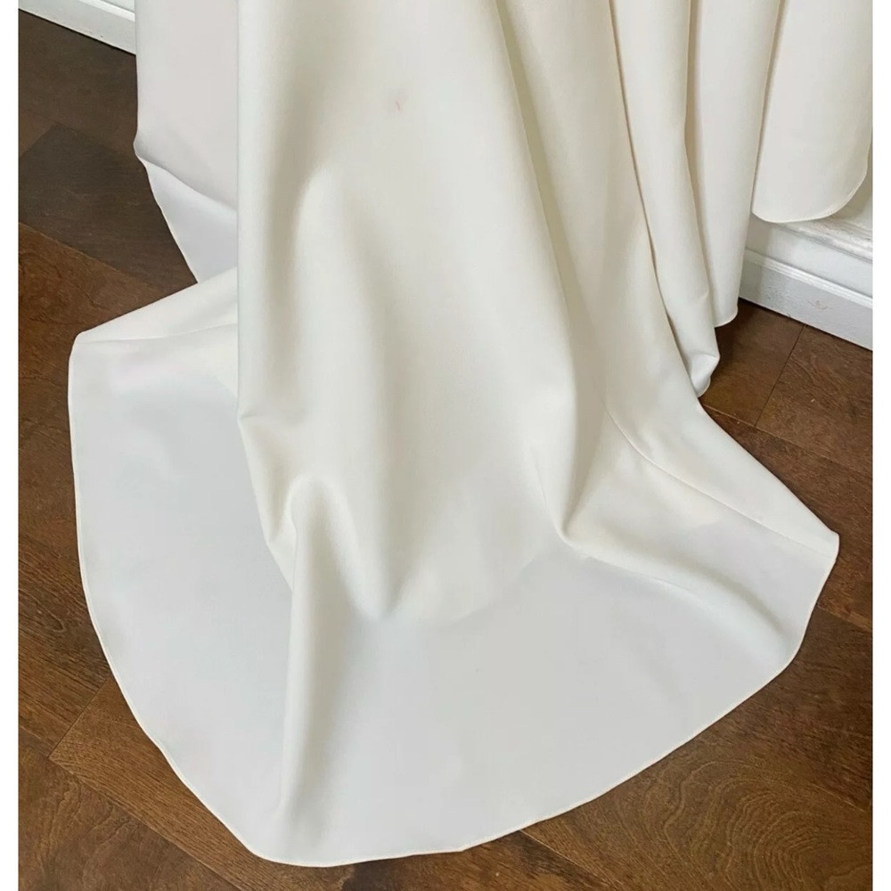 CHRISTIAN SIRIANO Ivory Off the One Shoulder Gown - Picture 9 of 12